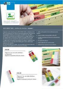 INFO INDEX TABS Index rigide - Rheno